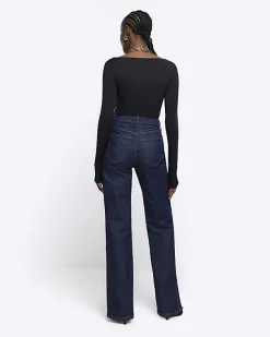 River Island high rise wide leg jeans< Jeans