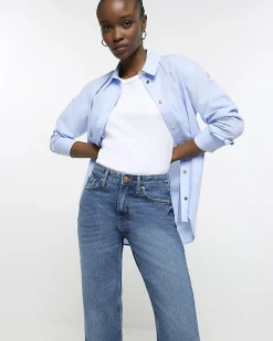 River Island high waist straight leg jeans< Jeans