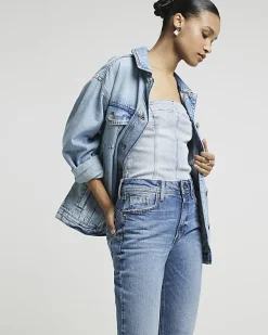 River Island high waisted bum sculpt mom jeans< Jeans