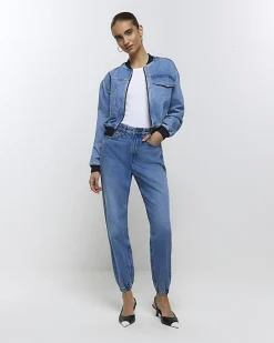 River Island high waisted jogger jeans< Jeans