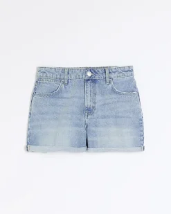 River Island high waisted mom denim shorts< Shorts