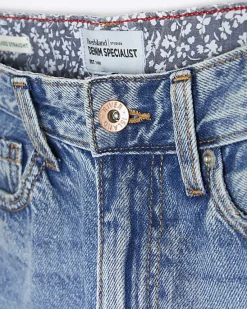 River Island high waisted relaxed straight rip jeans< Jeans