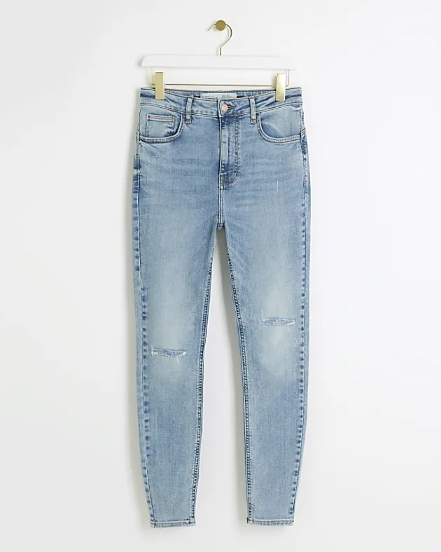 River Island high waisted ripped jeggings< Jeans