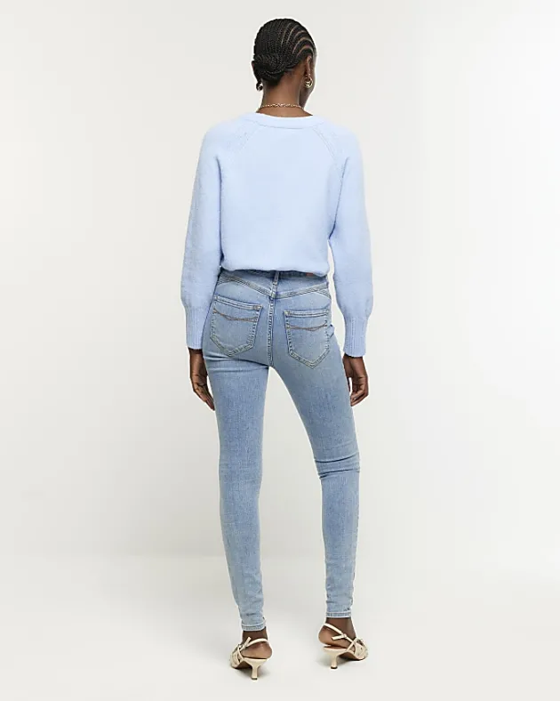 River Island high waisted ripped jeggings< Jeans