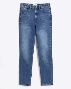 River Island High Waisted Slim Straight Jeans< Jeans