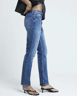 River Island High Waisted Slim Straight Jeans< Jeans