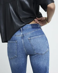 River Island High Waisted Slim Straight Jeans< Jeans
