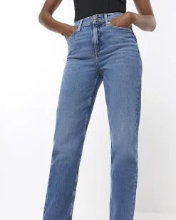 River Island high waisted stove pipe straight jeans< Jeans