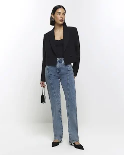 River Island high waisted stove pipe straight jeans< Jeans