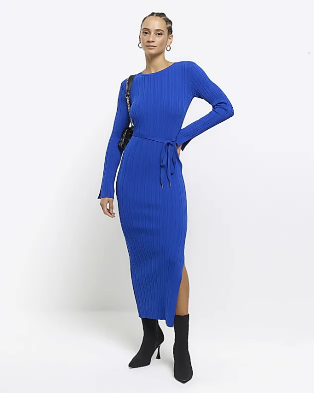 River Island knit rib jumper maxi dress< Dresses