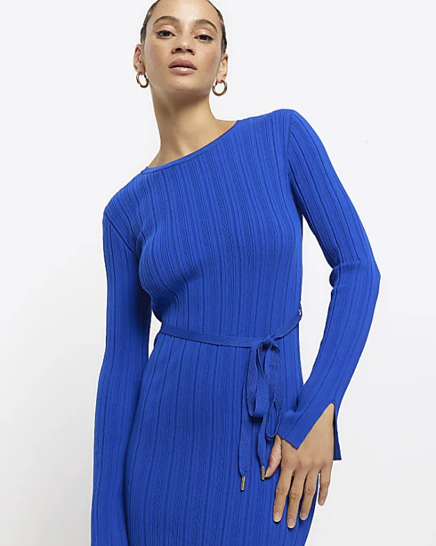 River Island knit rib jumper maxi dress< Dresses