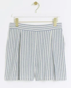River Island linen blend stripe shorts< Shorts