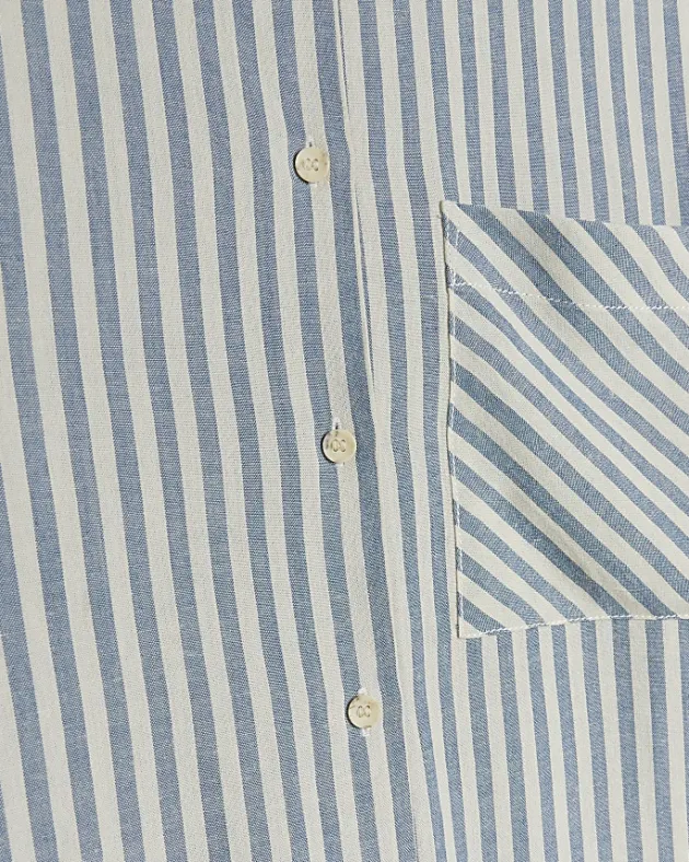 River Island linen blend stripe shirt< Co-ord Sets