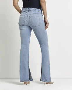 River Island maternity split hem flared jeans< Maternity