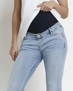 River Island maternity split hem flared jeans< Maternity