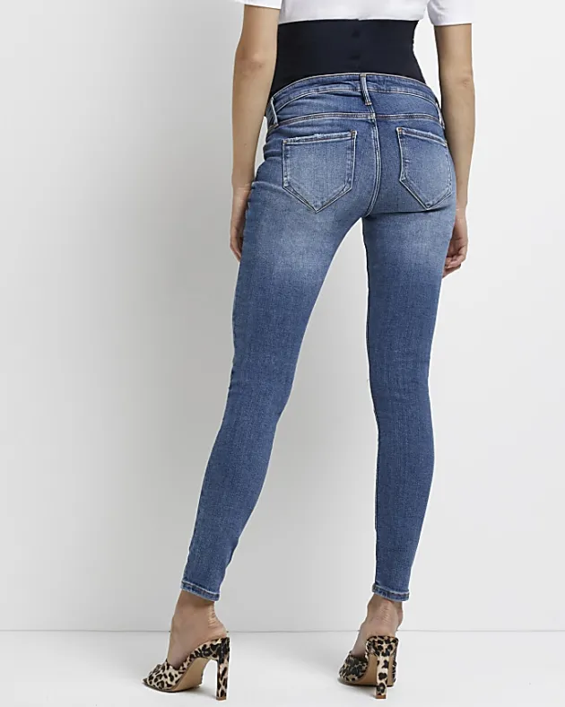 River Island Molly mid rise maternity skinny jeans< Maternity