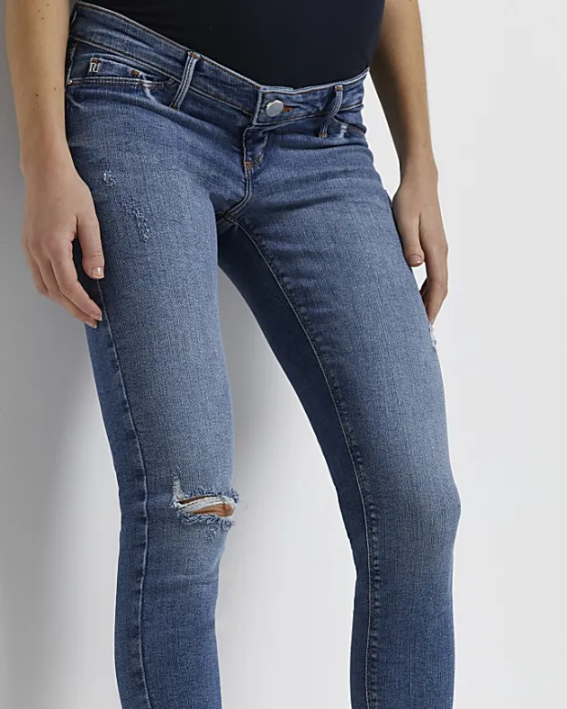 River Island Molly mid rise maternity skinny jeans< Maternity