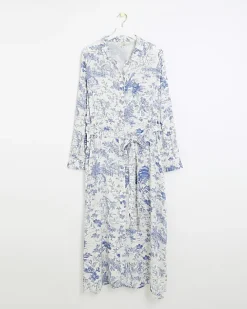 River Island printed shirt midi dress< Plus