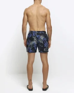 River Island regular fit botanical print shorts< Shorts