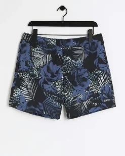 River Island regular fit botanical print shorts< Shorts