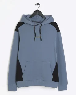 River Island regular fit colour block hoodie< Tracksuits