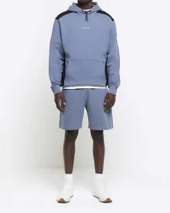 River Island regular fit colour block hoodie< Tracksuits