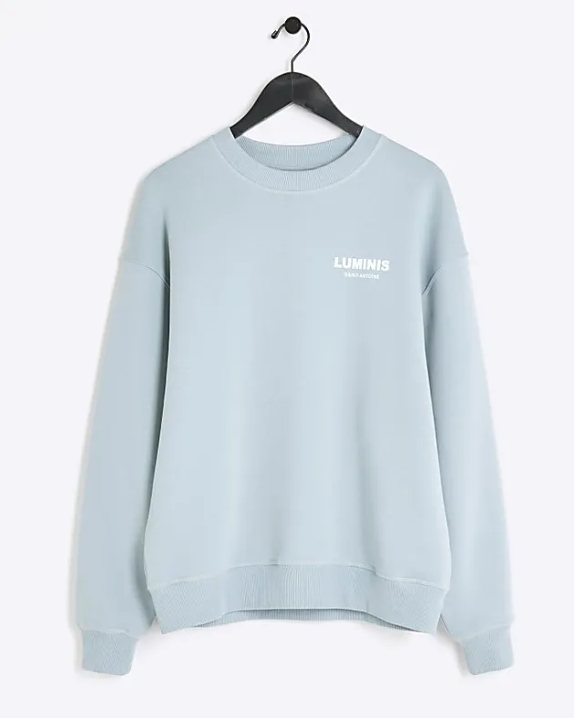 River Island regular fit graphic sweatshirt< Hoodies & Sweatshirts