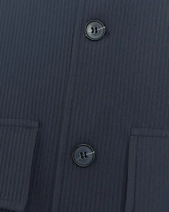 River Island regular fit plisse Harrington jacket< Matching Sets