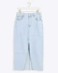 River Island seamed denim maxi skirt< Skirts