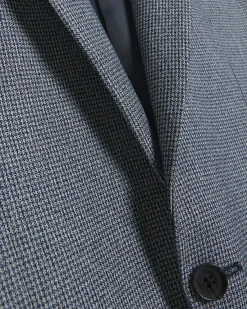 River Island skinny fit dogtooth suit jacket< Big & Tall