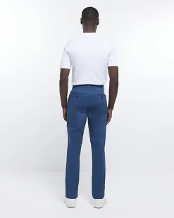 River Island slim fit casual chino trousers< Trousers