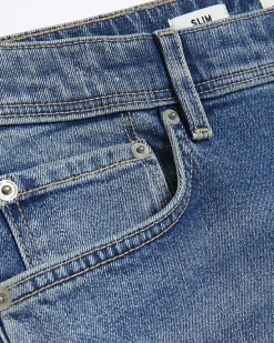 River Island slim fit faded denim shorts< Shorts