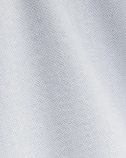 River Island slim fit herringbone zip polo shirt< Polo Shirts