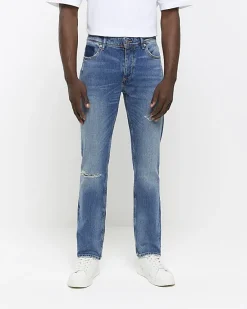 River Island Slim Fit Ripped Jeans< Jeans