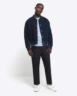 River Island slim fit waffle texture jumper< Jumpers & Cardigans