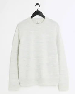River Island slim fit wool blend crew jumper< Jumpers & Cardigans