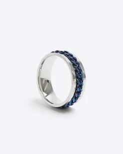 River Island Stainless Steel Chain Ring< Jewellery & Watches