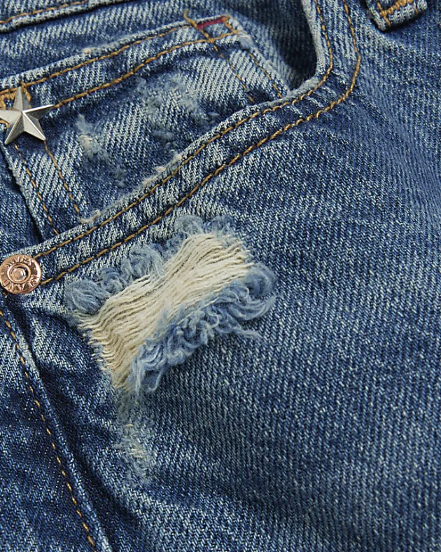 River Island stove pipe straight ripped jeans< Jeans
