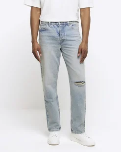 River Island straight fit ripped jeans< Jeans