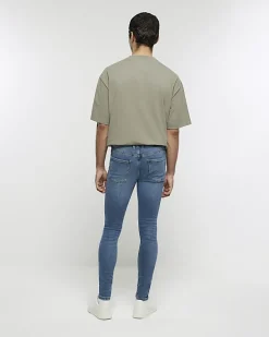 River Island super skinny spray on washed jeans< Jeans