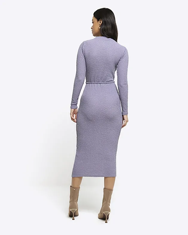 River Island textured belted bodycon midi dress< Dresses