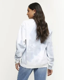 River Island tie dye graphic sweatshirt< Loungewear