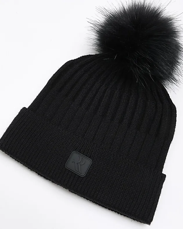 River Island Boys Pom Pom Beanie Hat< Accessories