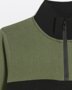 River Island Boys colour block funnel sweatshirt< Hoodies & Sweatshirts
