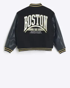 River Island Boys embroidered varsity bomber jacket< Coats & Jackets
