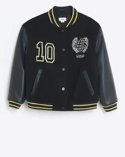 River Island Boys embroidered varsity bomber jacket< Coats & Jackets