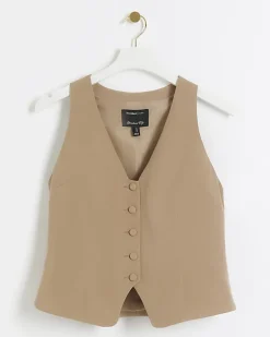 River Island button front waistcoat< Suits & Tailoring