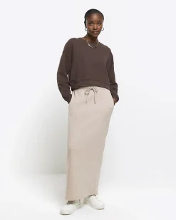 River Island crop plain sweatshirt< Loungewear