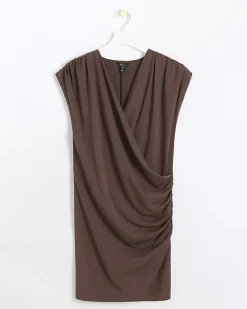 River Island drape wrap bodycon mini dress< Dresses