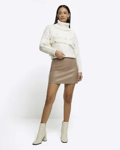 River Island faux leather mini skirt< Skirts